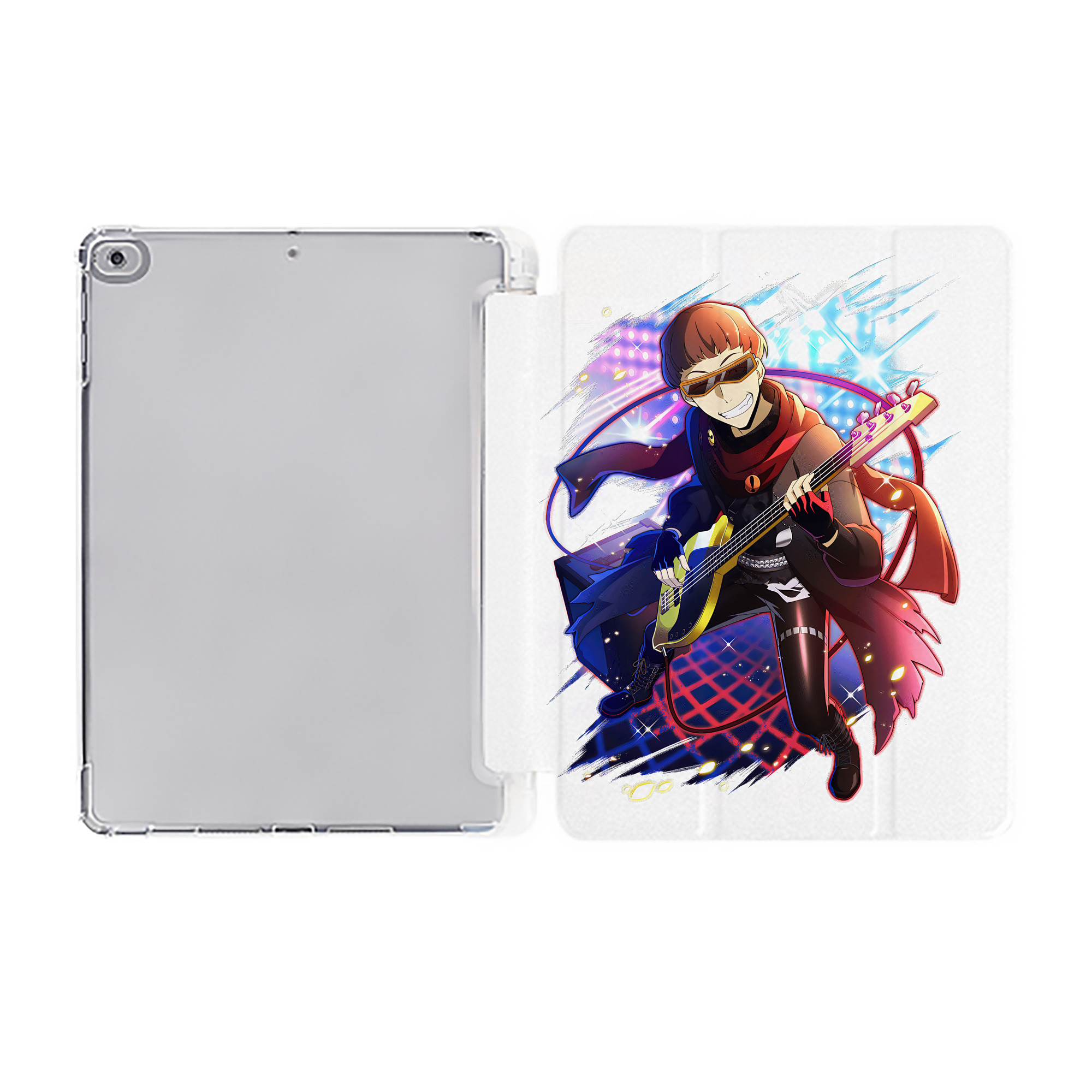 （画像用） 文豪ストレイドッグス Bungo Stray Dogs IPad ケース ペン収納付き 三つ折りスタンド PUレザー×シリコン 対応機種9.5/10.5/10.9インチ